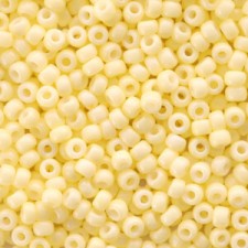 Miyuki rocailles Perlen 8/0 - Duracoat opaque light lemon ice 8-4451